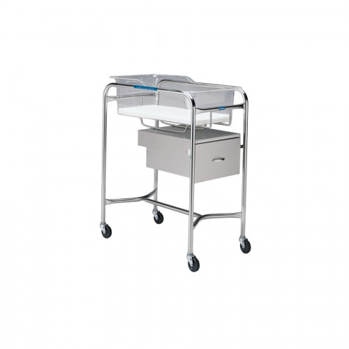 P-1110-A-SS Stainless Bassinet Stand w/Drawer