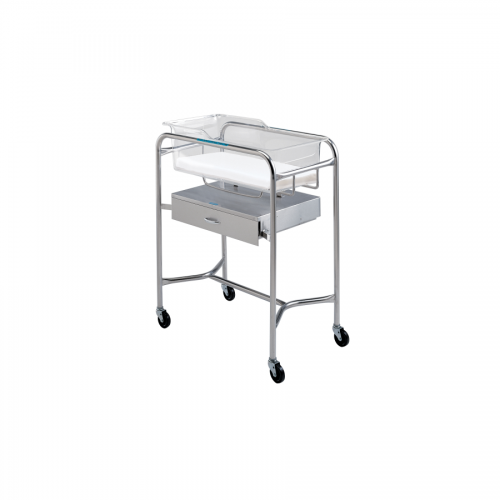 P-1110-B-SS Stainless Bassinet Stand w/Drawer