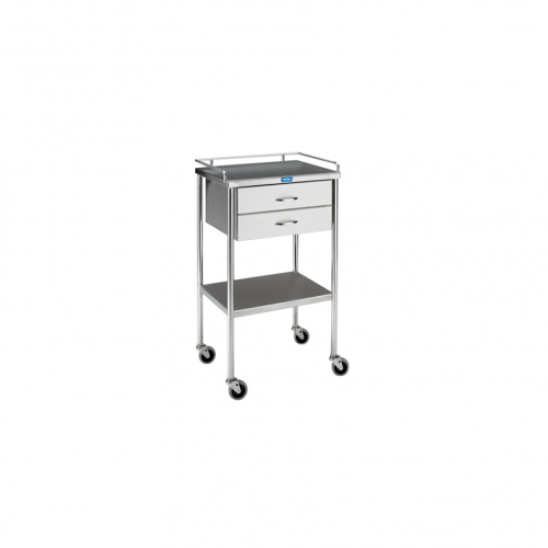 SG-80-A-SS Utility Table w/shelf,drawer and rail