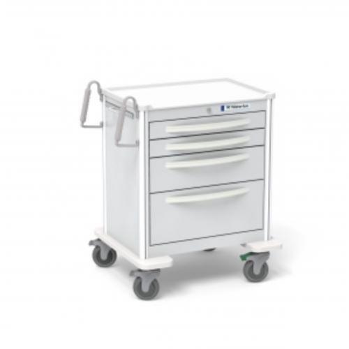 4-Drawer Short Anesthesia Cart