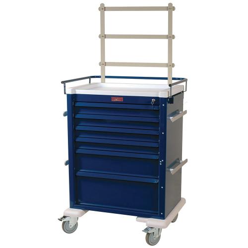 Aluminum Universal Anesthesia Cart - AL809K6-ANS
