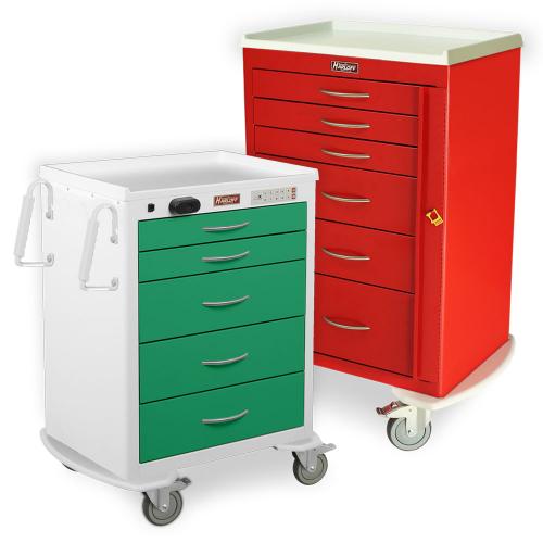 M-Series Medium Width Medical Procedure Carts