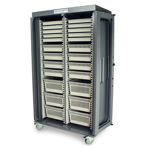 Double Column Medical Storage Cart