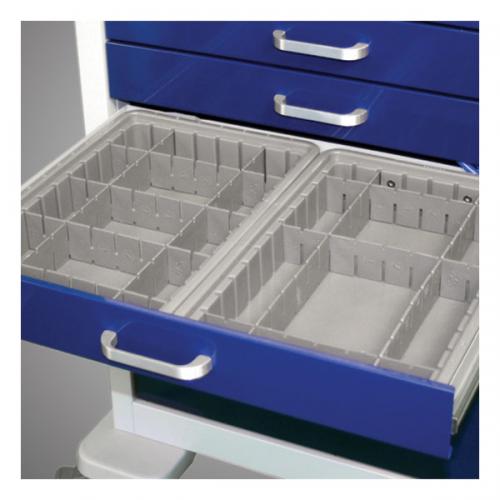 2.5inch Deep Configurable Gray Plastic Divider Tray