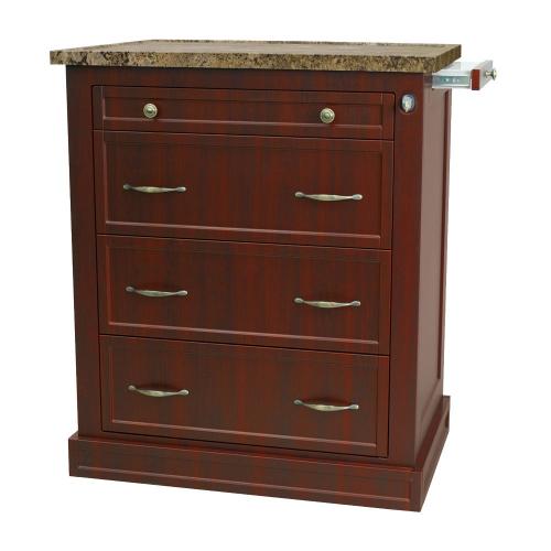 Wood Laminate Punch Card Medication Cart - WL480PC-DC